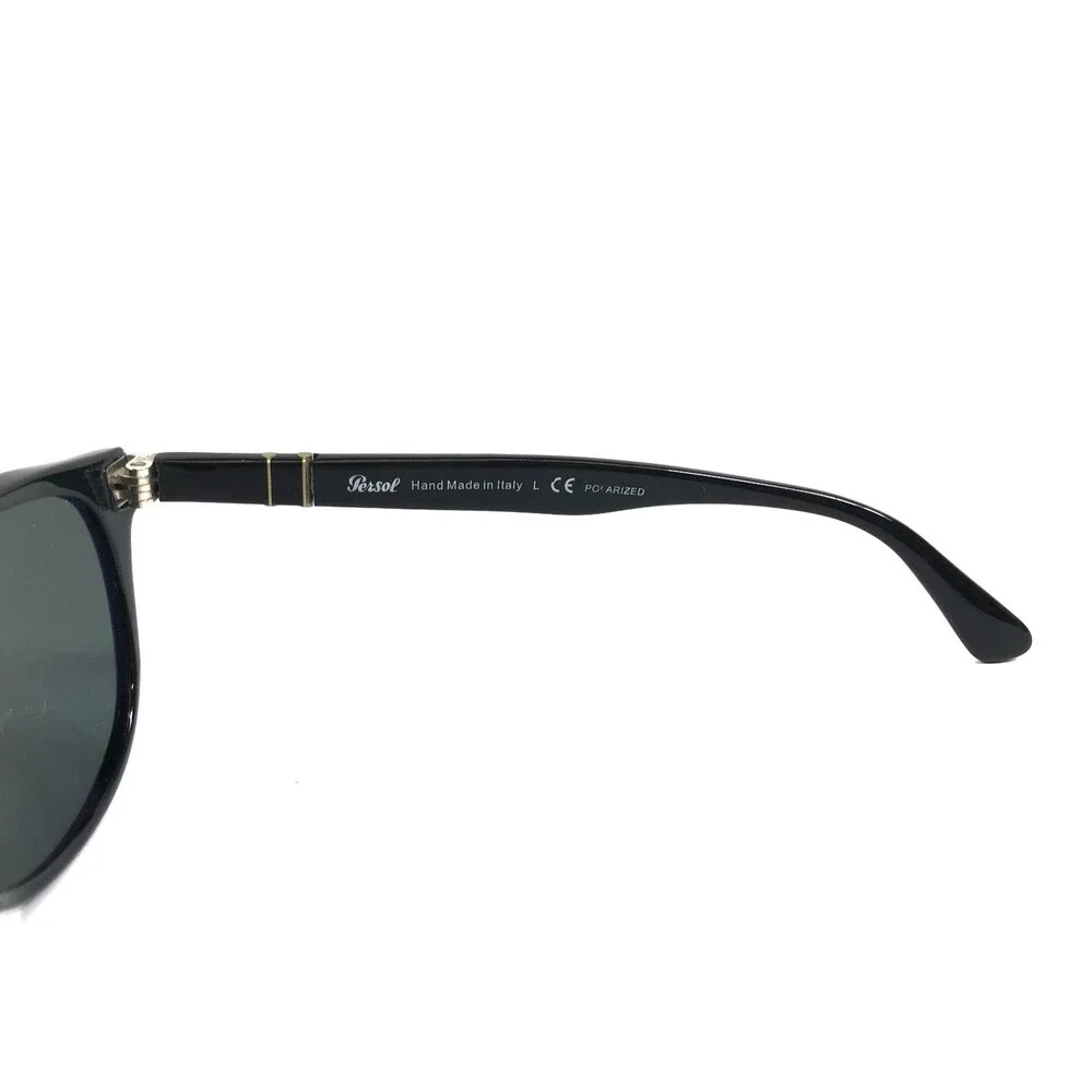 Persol Sunglasses 3104-S 9014/58 Black Square Frames with Gray Polarized Lenses